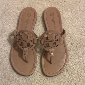 Tory Burch Brown Leather Sandals